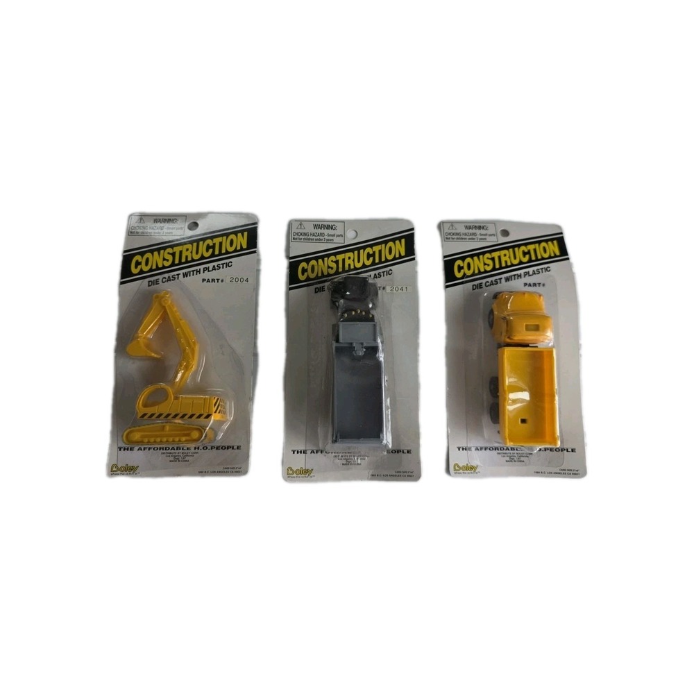 Lot of 3 Boley HO‎ Scale 1:87 International Yellow Trucks CONSTRUCTION NEW